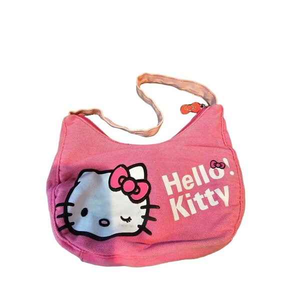 Sanrio Other - Hello Kitty Sanrio FAB NY Starpoint Pink Canvas Shoulder Bag 2010 Purse Winking